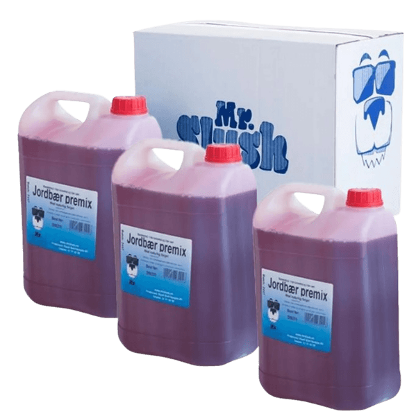 Hovedbilde Slush Premix Jordbær 5L Mrslush 3x5 liter