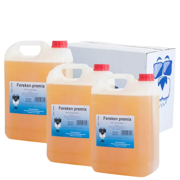 Hovedbilde Slush Premix Fersken 5L Mrslush 3x5 liter